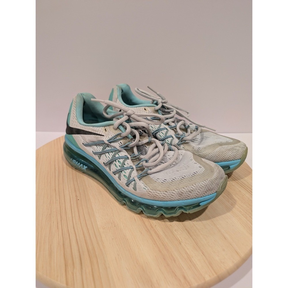 Nike‎ Air Max 2016 Womens Size 7.5 Running Shoes Platinum Green Gray Athletic